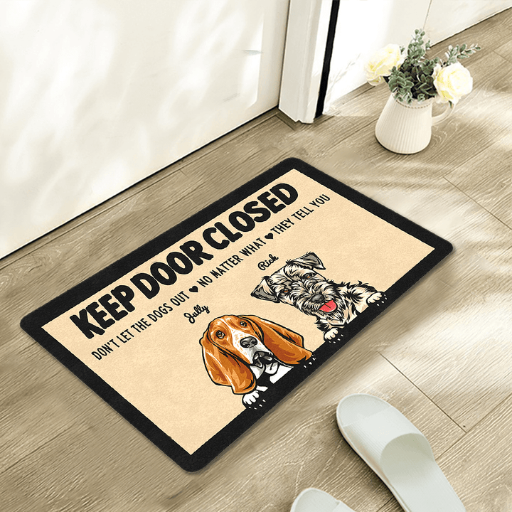 custom dog breed doormat