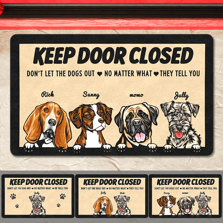 custom dog breed doormat