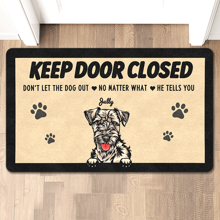 custom dog breed doormat