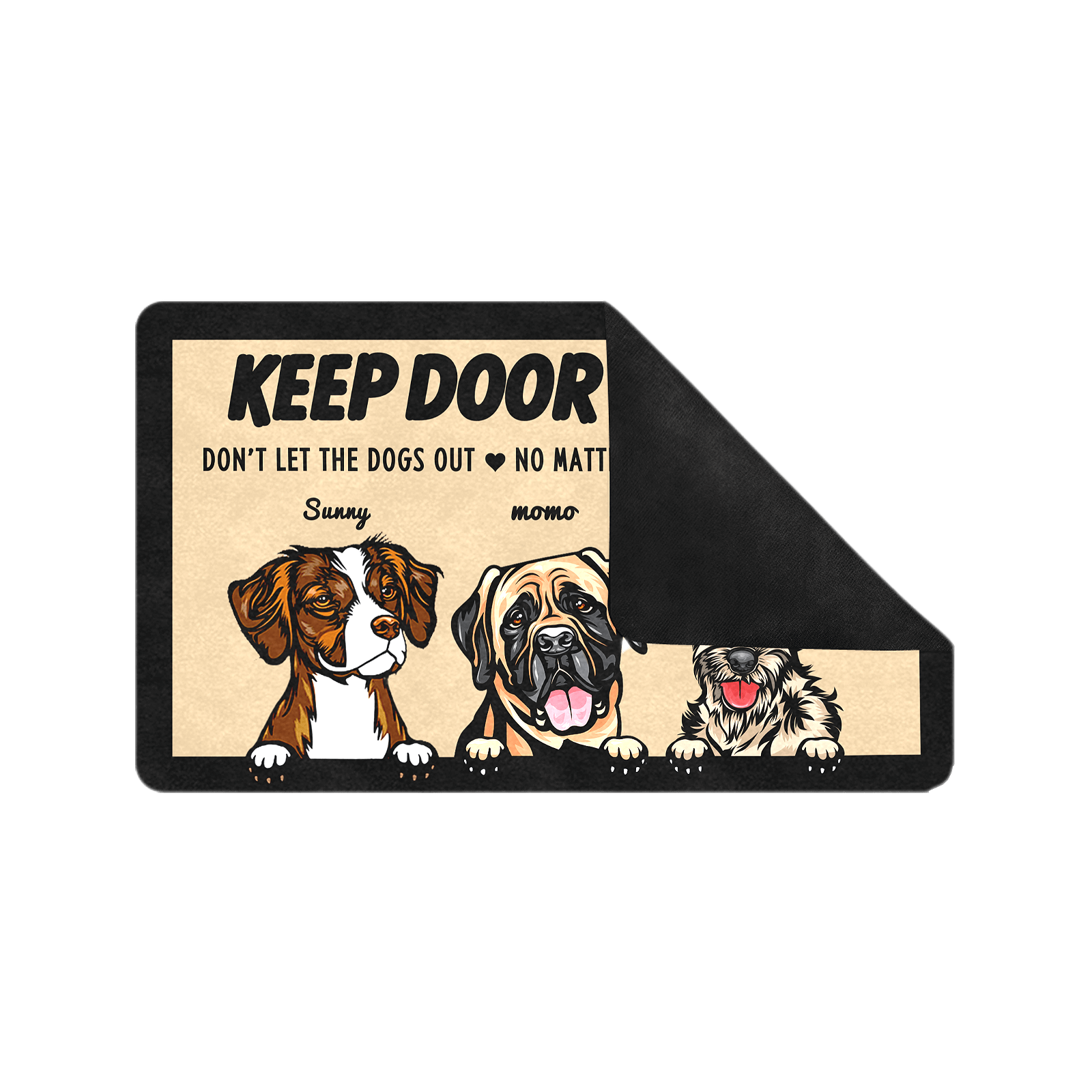 custom dog breed doormat