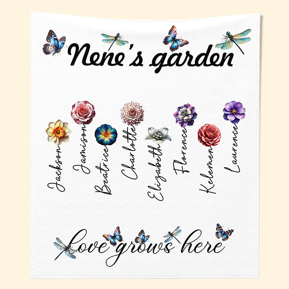 Nene's Garden with Grandkids Names, Mother's Day Gfit, Gift for Grandma, Gift for Mother