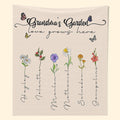 Personalized nana blanket, Grandma personalized blanket, Mother's Day, Gift for Grandma