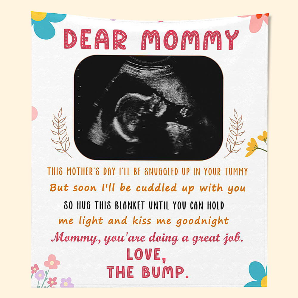 Our First Mother's Day Blanket For New Mom, First Time Mom Gift for New Mom, Mother's Day