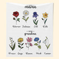 First Mom Now Grandma Blanket, Granny Mother's Day, Mother's Day, Gift for Grandma