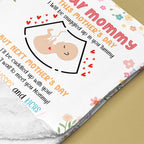Our First Mother's Day Blanket For New Mom, First Time Mom Gift for New Mom, Mother's Day