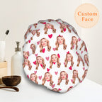 Colorful Hearts Design Custom Shower Cap – Perfect Valentine's Day Gift