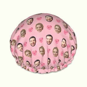 custom rose shower cap