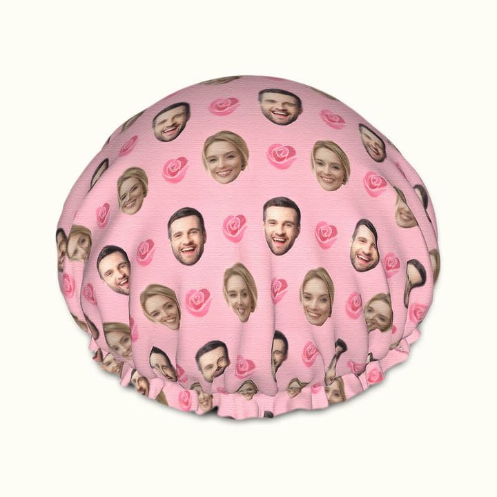 custom rose shower cap