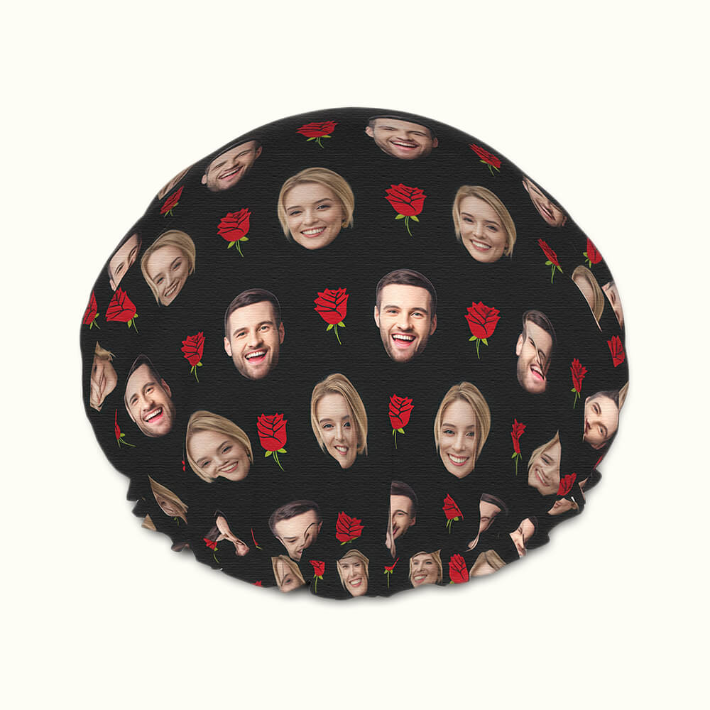 custom rose shower cap