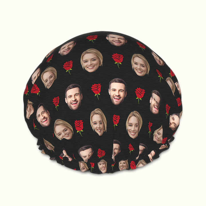 custom rose shower cap
