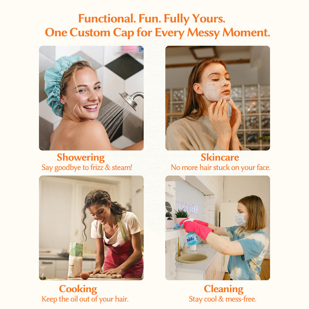 custom shower cap