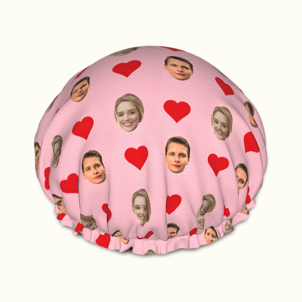 shower cap with heart