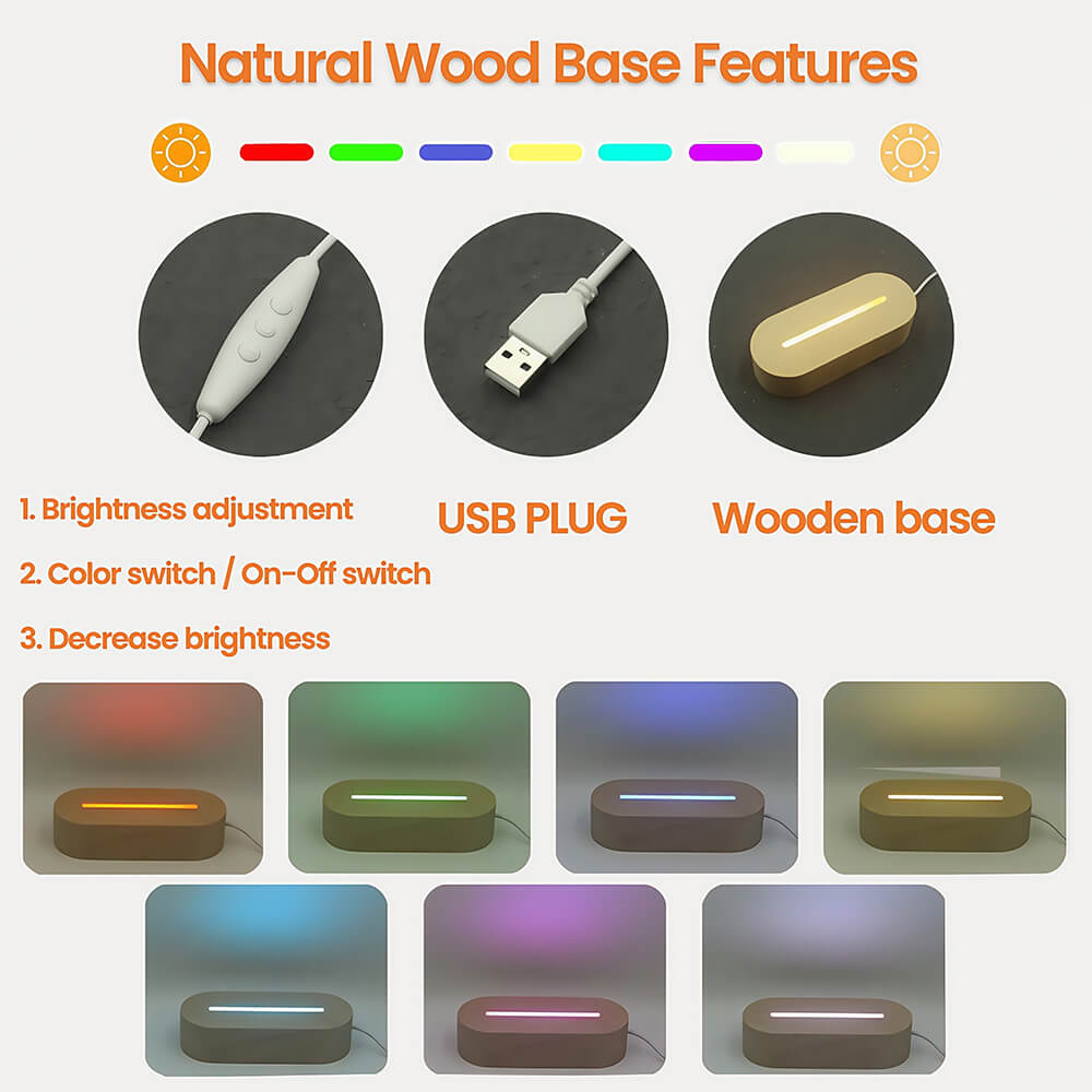 Custom Football Night Light with Name