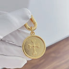Cross Engraved Pet ID Tag