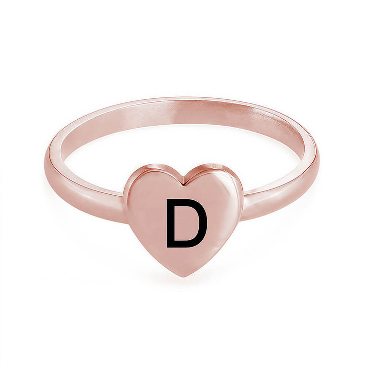 custom letter rings