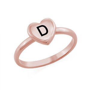 custom letter rings