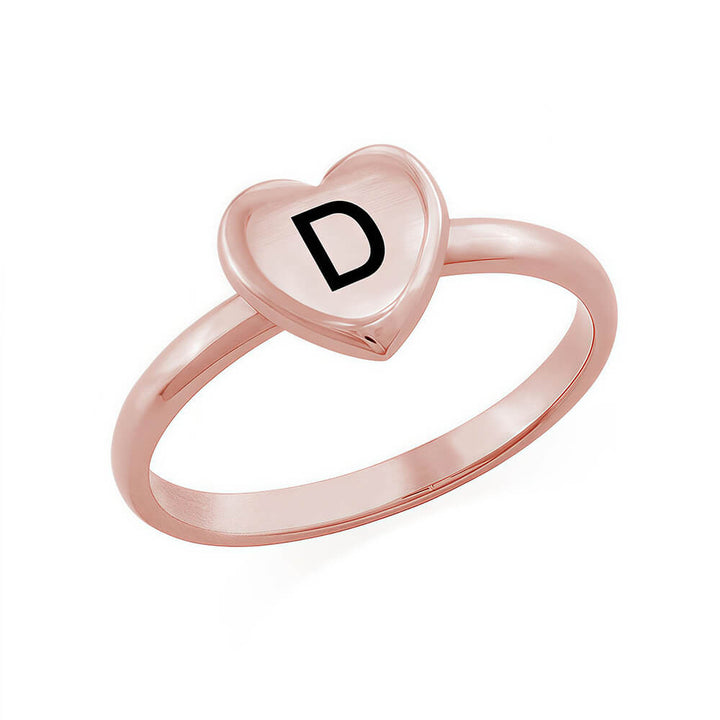 custom letter rings