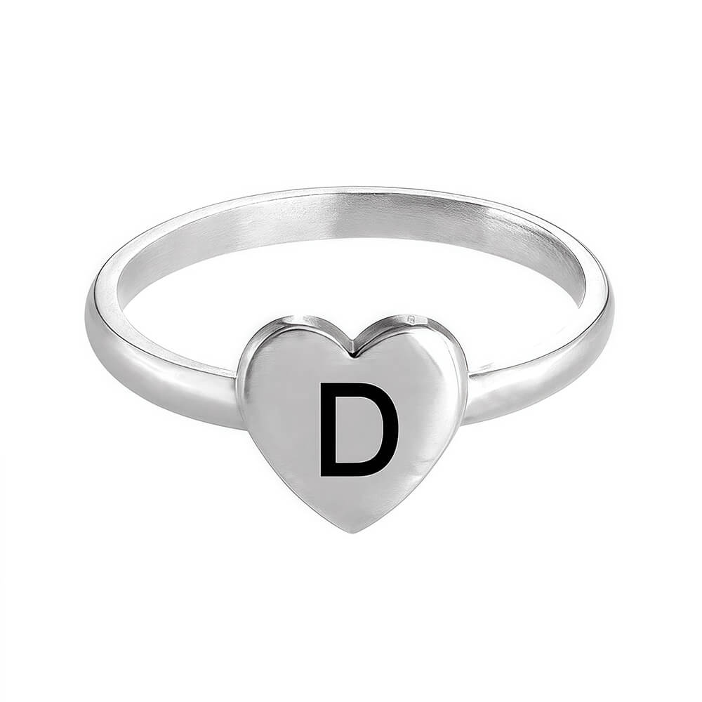 custom letter rings