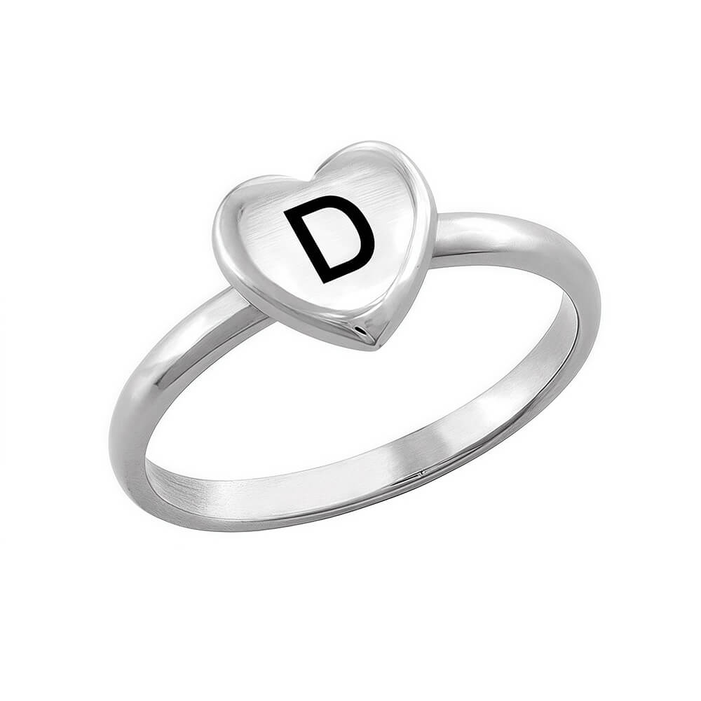 custom letter rings