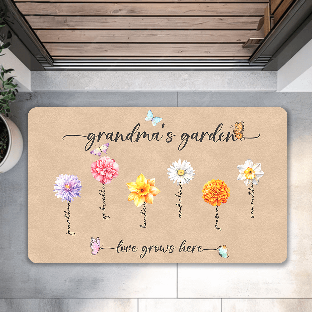 grandma's garden doormat