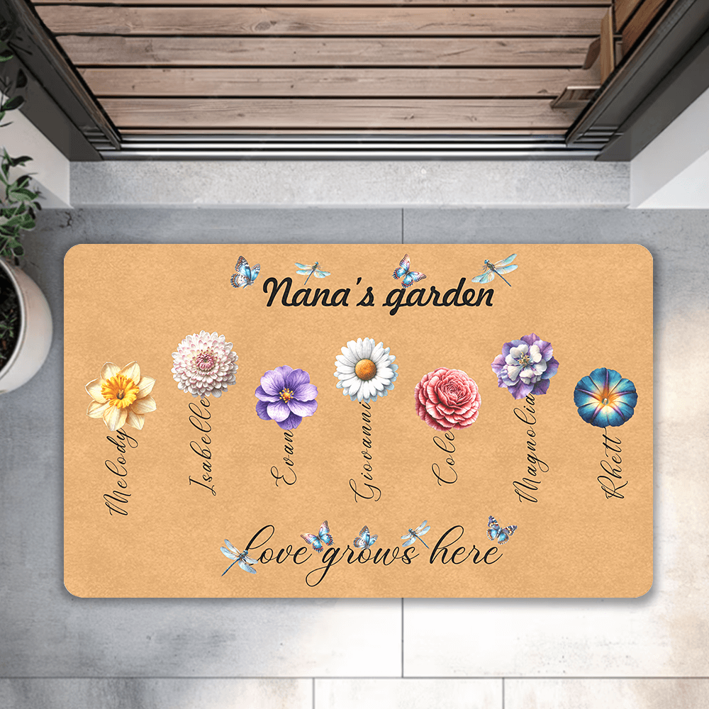 nana's garden doormat