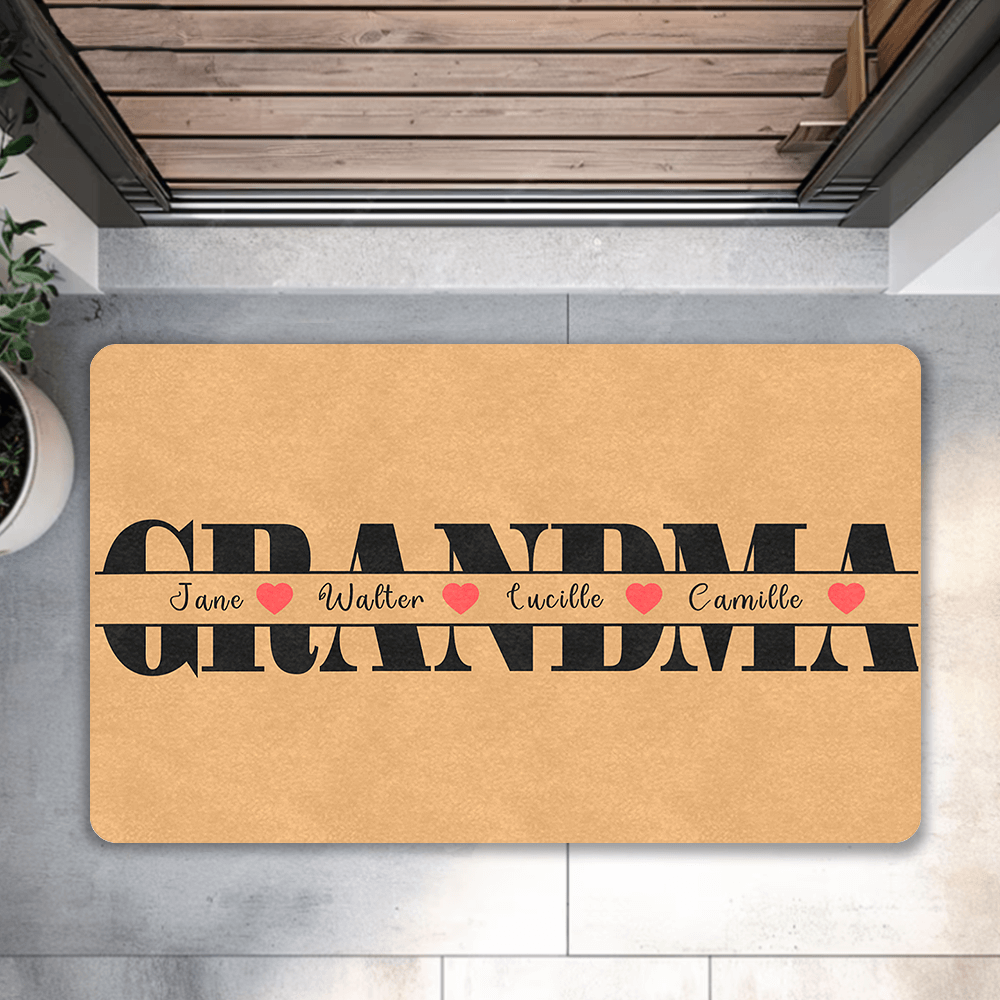 custom doormat for grandma