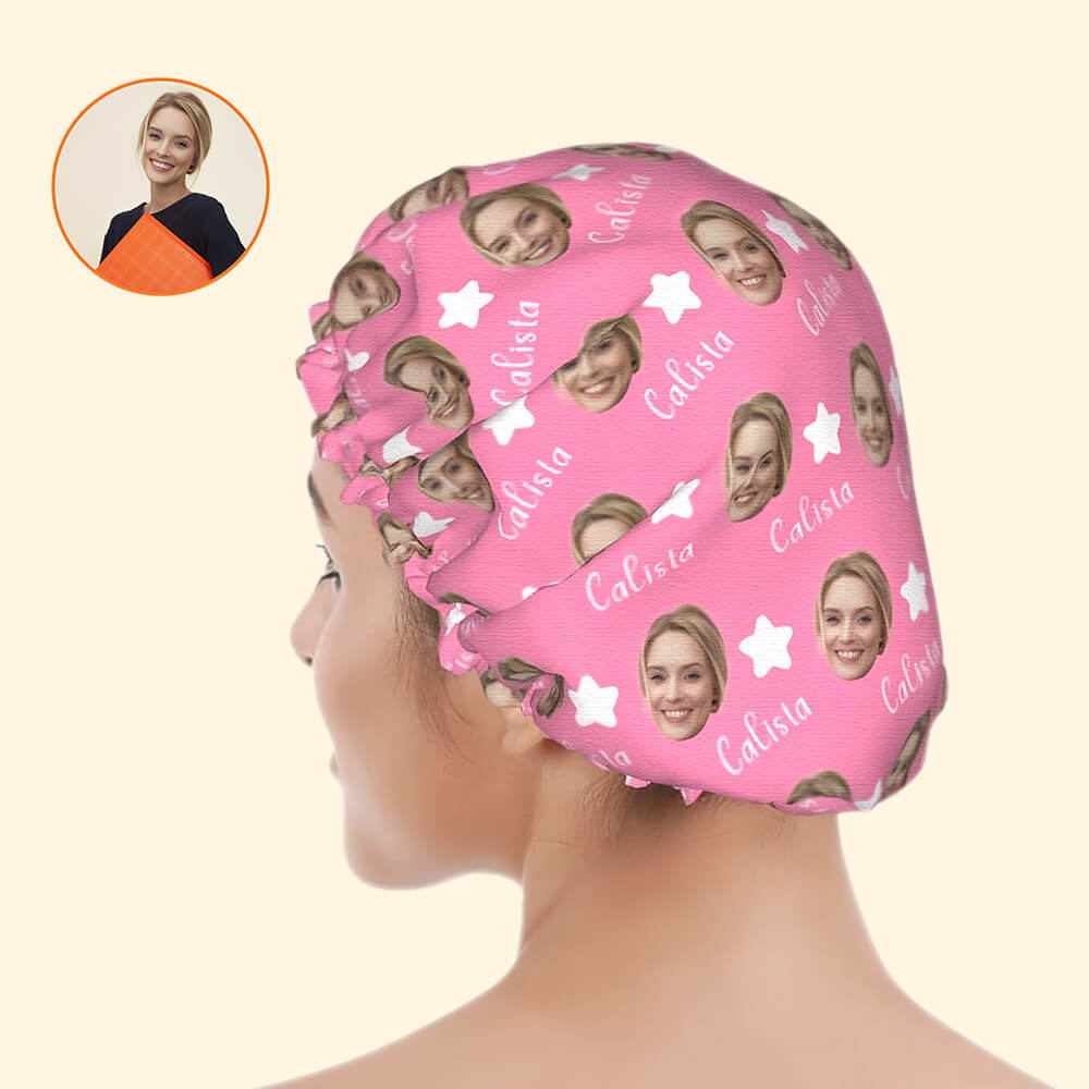 Star Custom Shower Cap – Personalized Shower Cap for Unique Gifts and Special Occasions