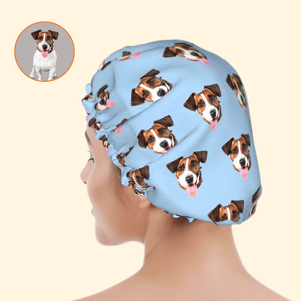 Custom Shower Cap with Pet Designs - Personalized Shower Cap for Pet Lovers