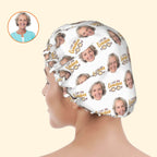 Grandma Custom Face Shower Cap – Personalized Shower Cap Gift for Grandma Mother's Day Gift