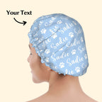Personalized Pet Name Shower Cap – Custom Customizable Shower Cap for Pet Lovers