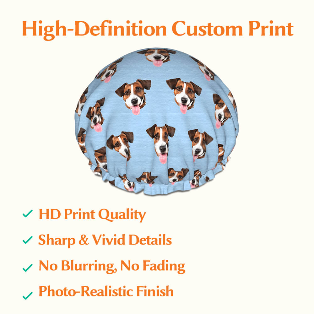 custom shower cap for pet lovers