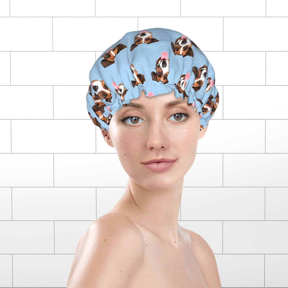 custom shower cap for pet lovers