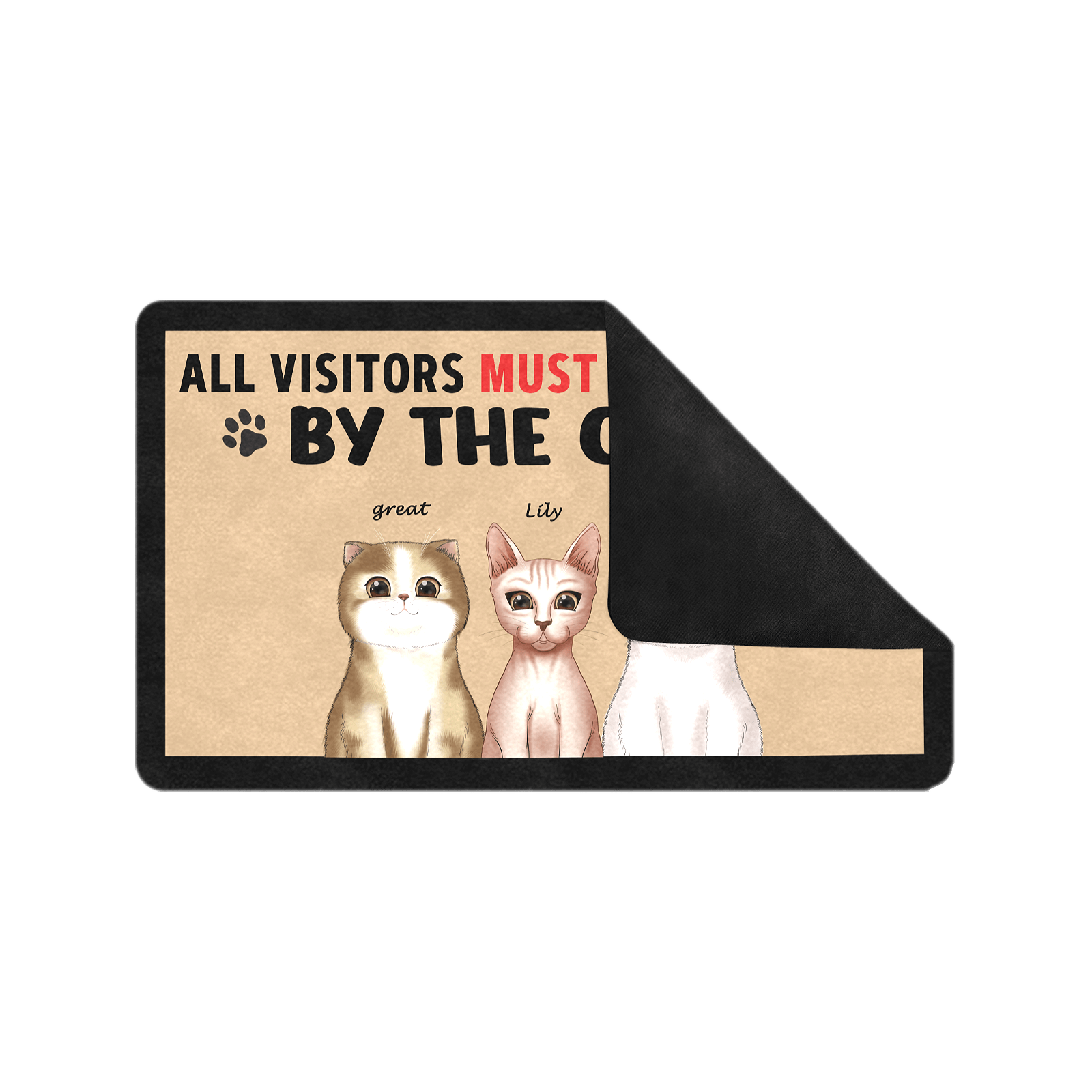 custom dog doormat