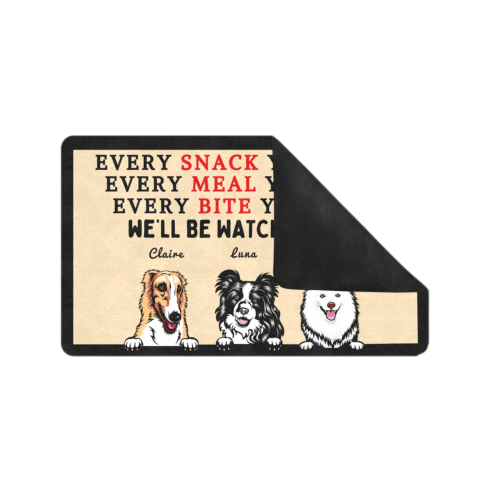 custom dog doormat