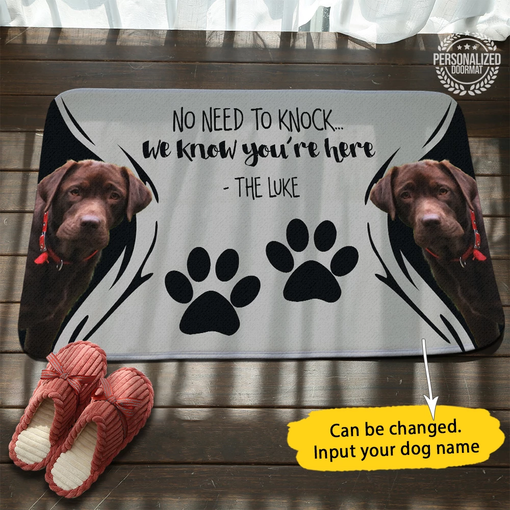 Custom Doormat Dog Doormat Puppy Mat Personalized Doormat Door Mats