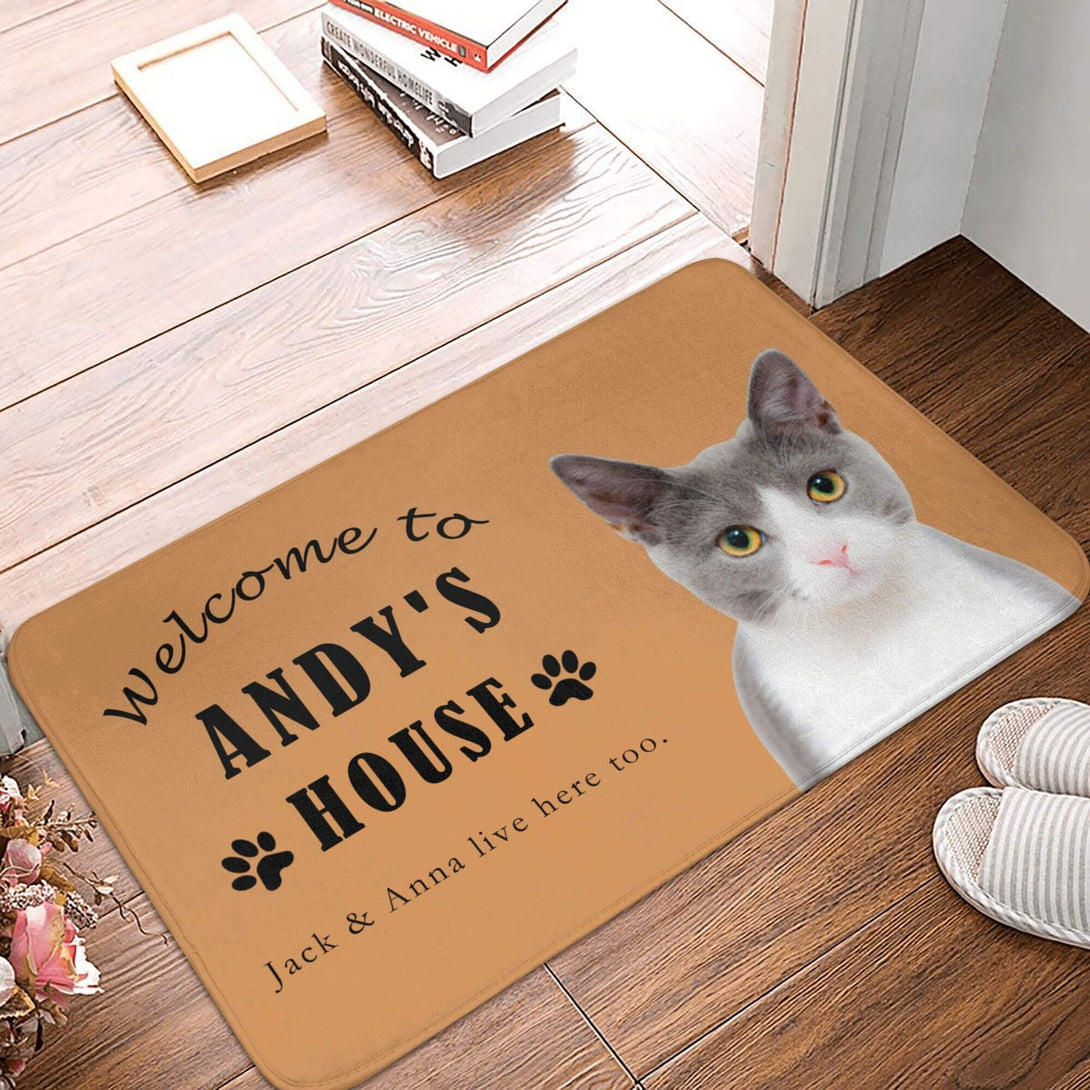 custom cat doormat