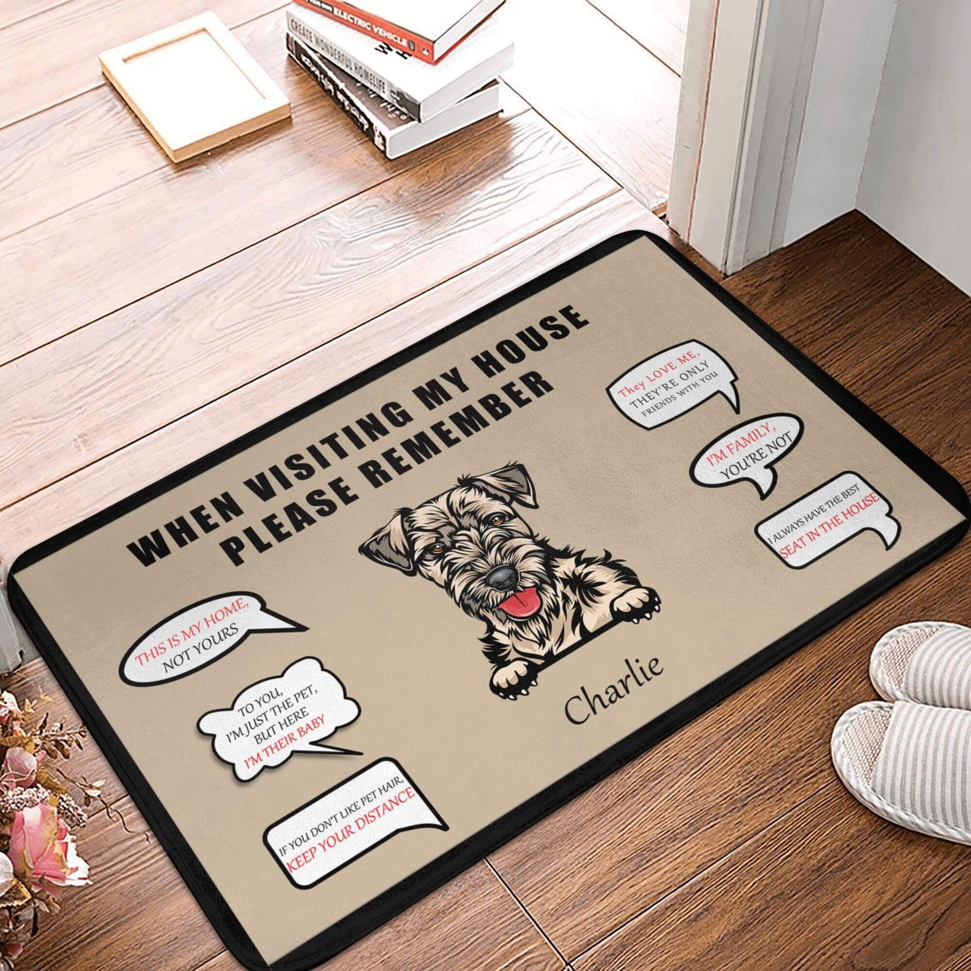 custom dog doormat