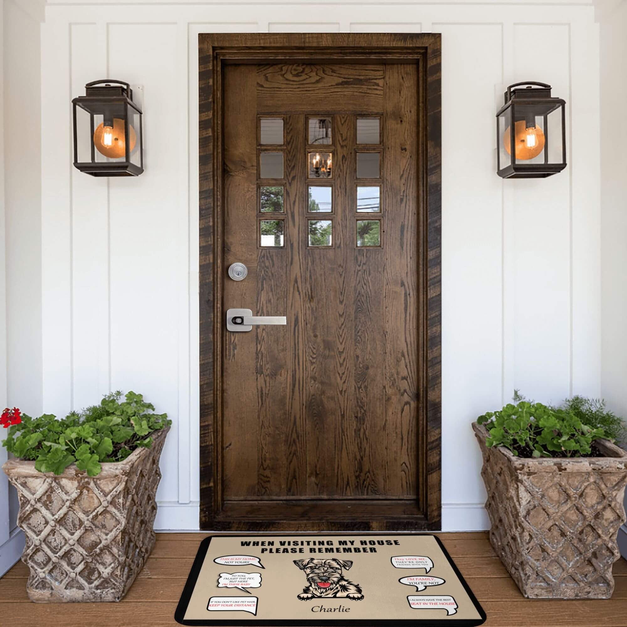 custom dog doormat