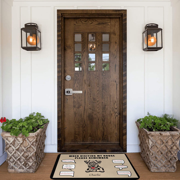 custom dog doormat