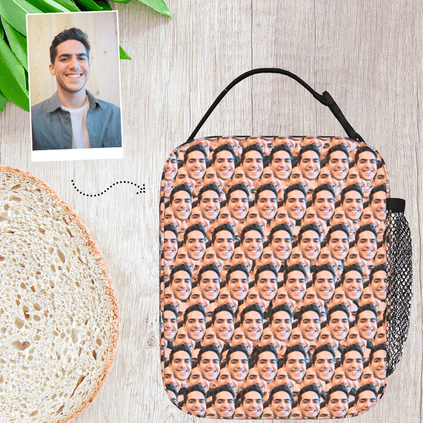 Custom Mash Face Personalized lunch bags Custom lunch bag with Photo