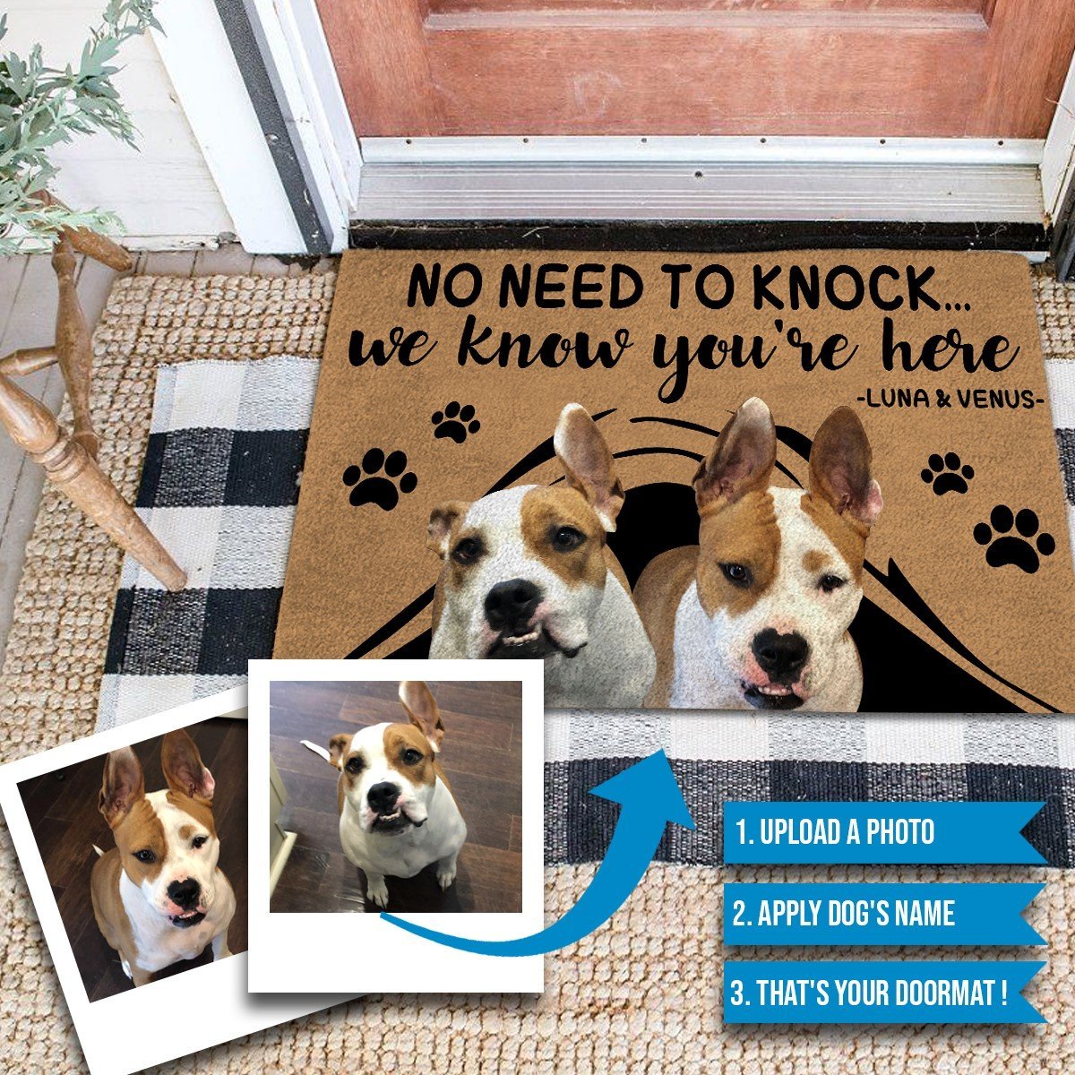 custom dog doormat