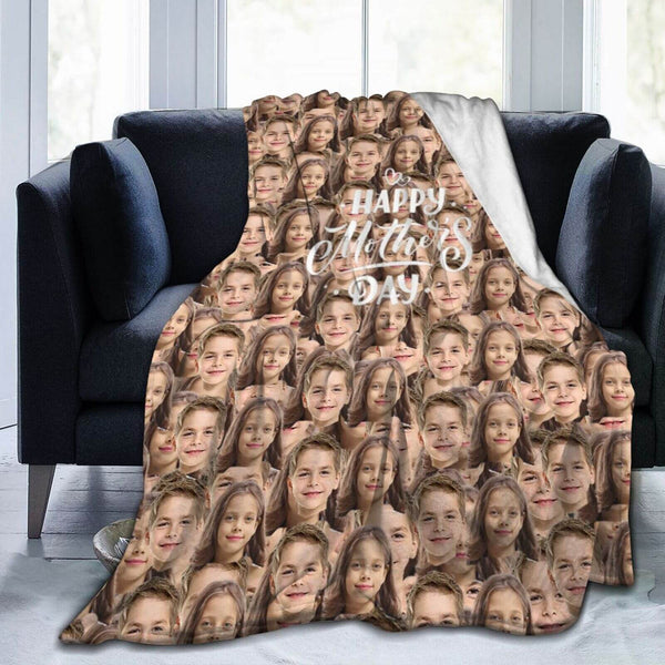 Multiple Faces Blanket Custom Photo Face Blanket