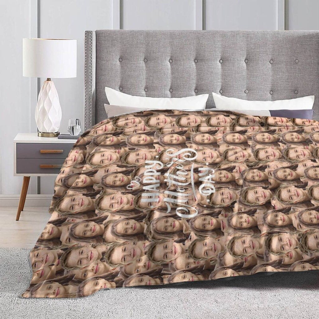 Multiple Faces Blanket Custom Photo Face Blanket