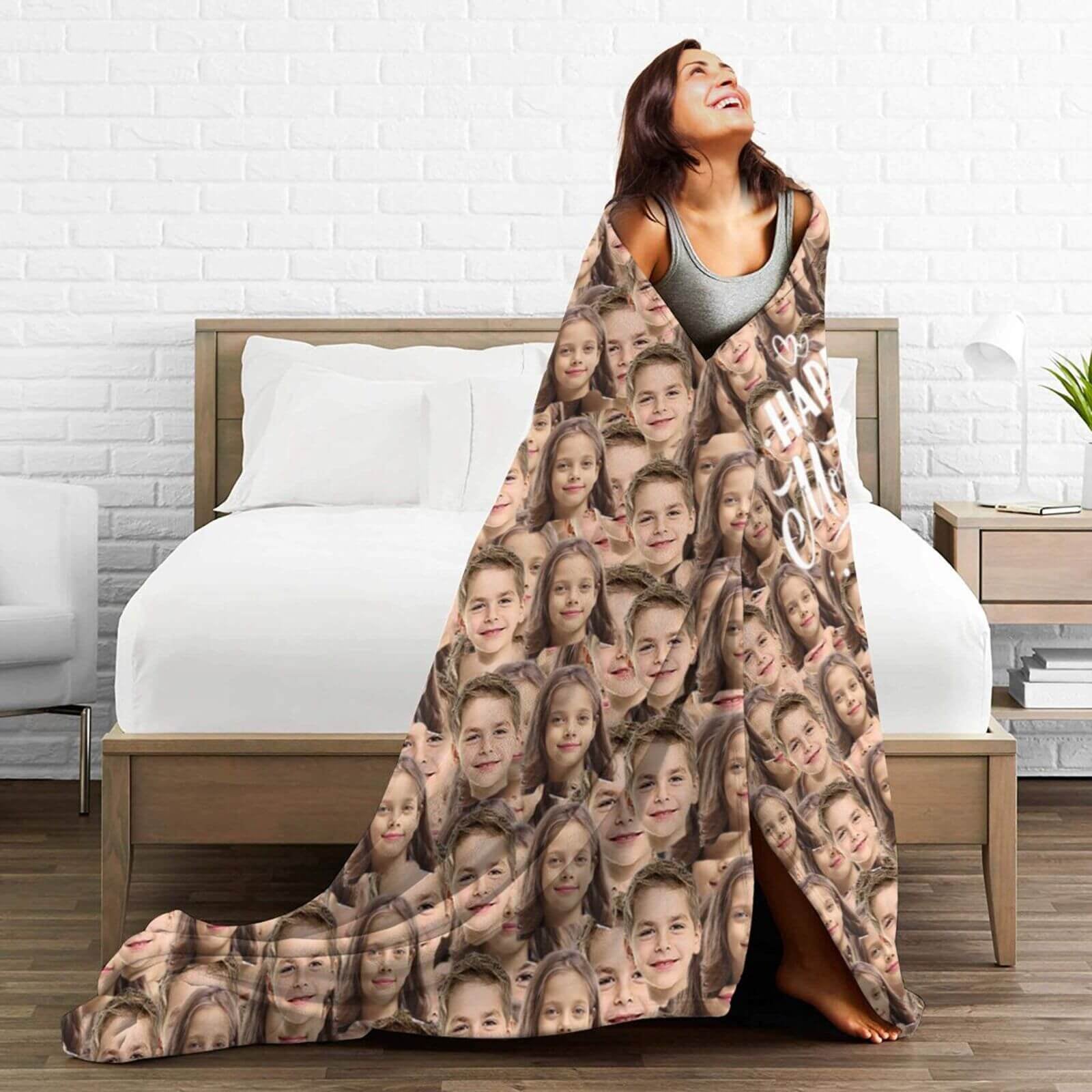 Multiple Faces Blanket Custom Photo Face Blanket