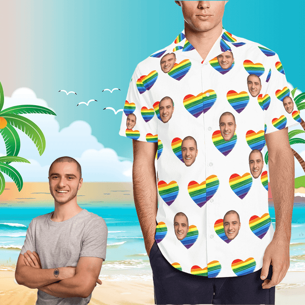 Custom hawaiian shirts Custom print hawaiian shirt Design your own hawaiian shirt with Rainbow
