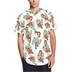 Custom hawaiian shirts with face Personalized hawaiian shirts with Flower
