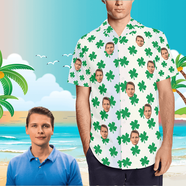 Custom print hawaiian shirt Custom aloha shirts Personalized hawaiian shirts with Leaves