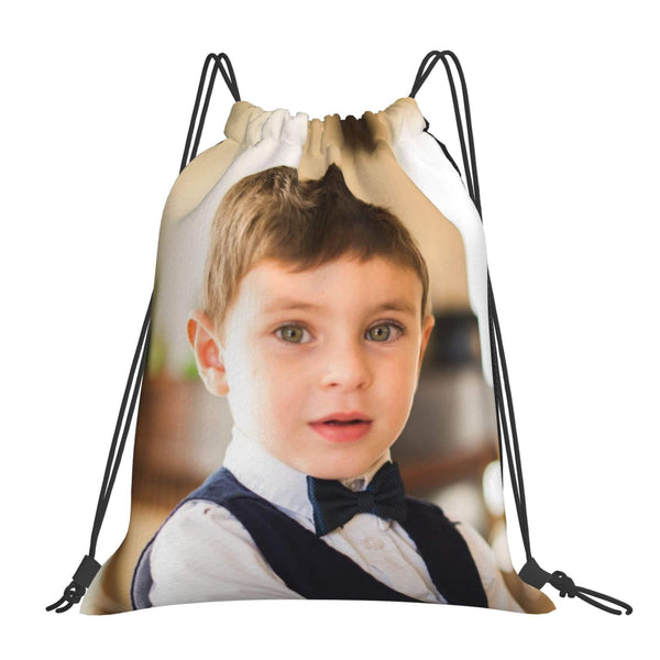 Drawstring bags with photo Custom drawstring backpack