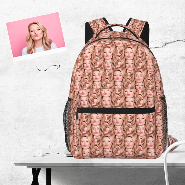 Custom Mash Face Personalized backpacks All Print Custom BackPack