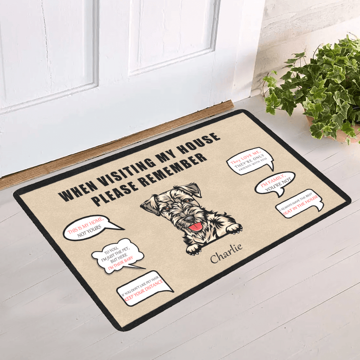 custom dog doormat